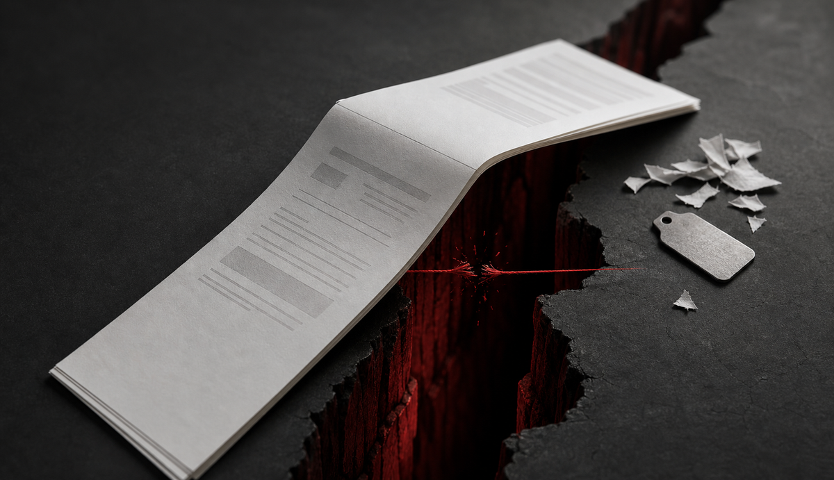 AI-generated editorial illustration of product-level volatility risk